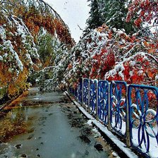 встреча осени и зимы