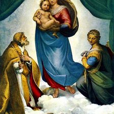 Схема вышивки «сикстинская мадонна рафаэль»