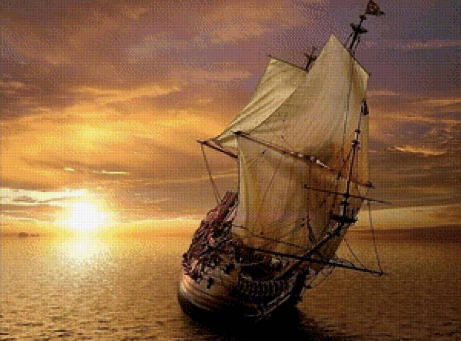 парусник - пейзаж, природа, парусник, море - предпросмотр