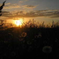 Схема вышивки «закат»