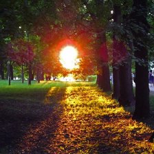 Схема вышивки «закат»