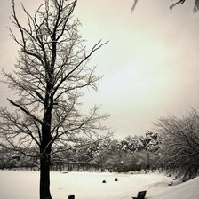 Схема вышивки «зима»