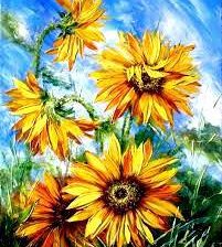 Схема вышивки «желтые цветы»