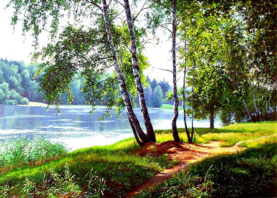 березы - пейзаж - оригинал