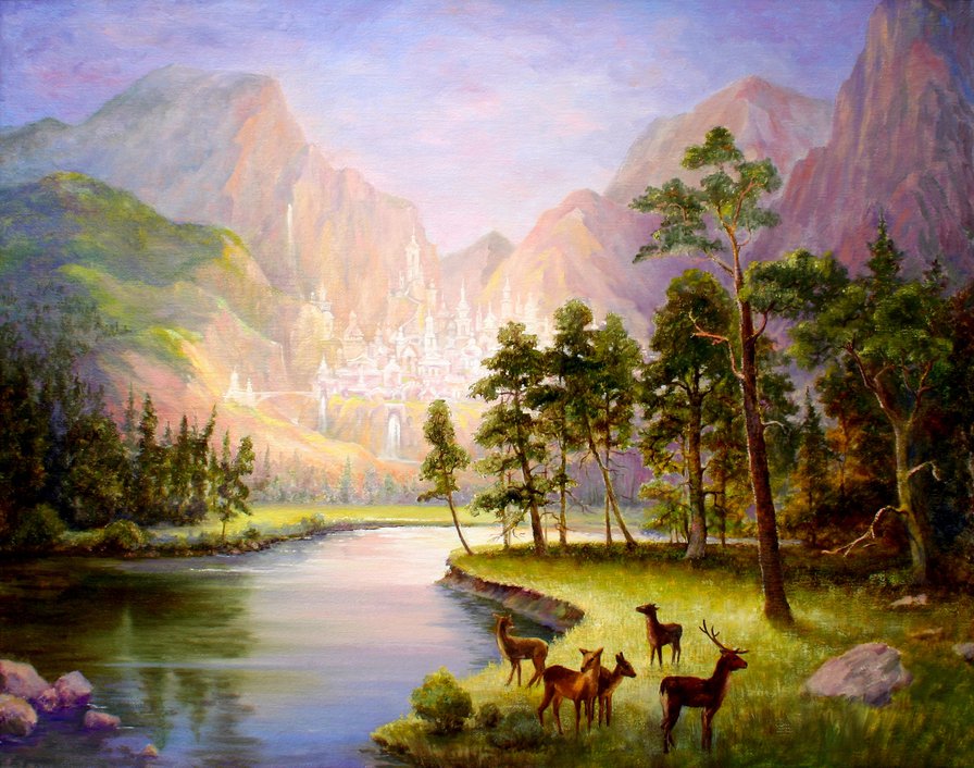 сказочная долина - картина - оригинал