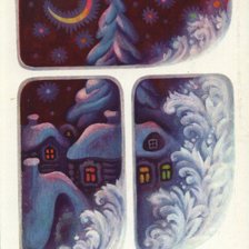 Схема вышивки «Серия "Советские открытки"»