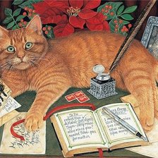 Схема вышивки «КОТ!»