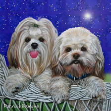 Схема вышивки «собачки»