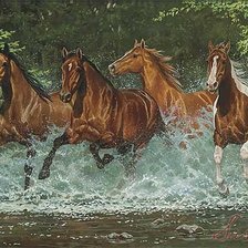 Схема вышивки «лошади»