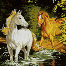 Схема вышивки «лошади»