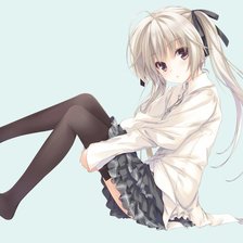 Схема вышивки «Аниме Связанные небом Yosuga no Sora»