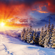 Схема вышивки «зимняя сказка»