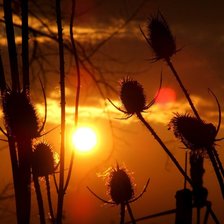 Схема вышивки «закат»