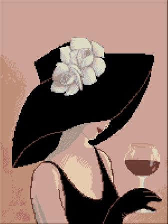 девушка в шляпе . - девушка - оригинал