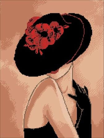 девушка в шляпе . - девушка - оригинал