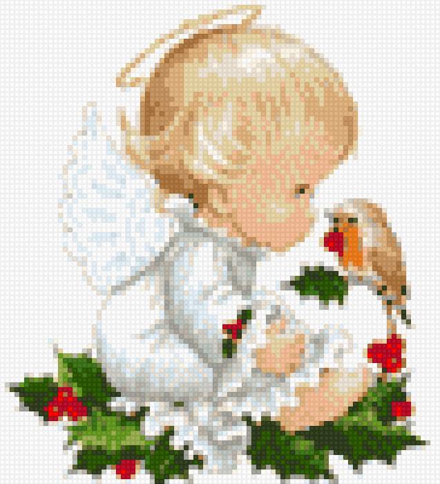 детки - омела, новый год, дети, ангелочек, ребенок, о детях, остролист - предпросмотр