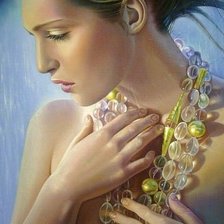 Схема вышивки «девушка»