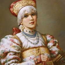 Схема вышивки «Русская красавица»