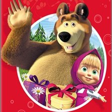 Схема вышивки «маша и медведь»