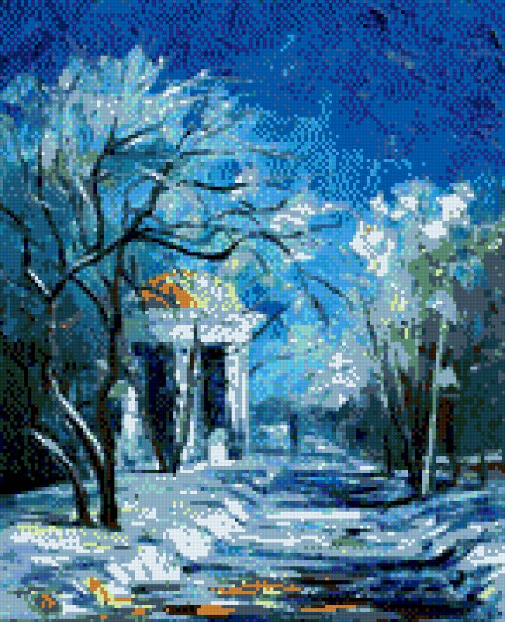 Л.Афремов - афремов, сгроб, зима, ротонда, парк, ороз, снег, солнце - предпросмотр