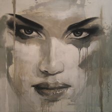 Схема вышивки «Девушка»