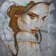 Схема вышивки «Девушка»