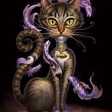 Схема вышивки «киса»