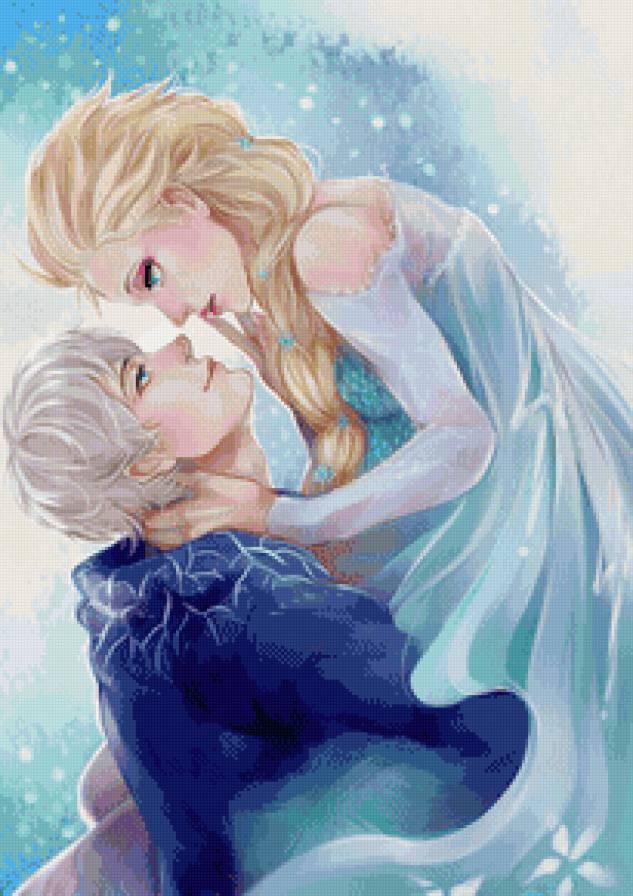 Холодное сердце,Хранители снов Джек Фрост Романтика Любовь - пара, арт - предпросмотр