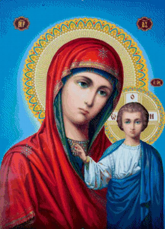 Исус с Божьей матерью - икона исус с божьей матерью - предпросмотр