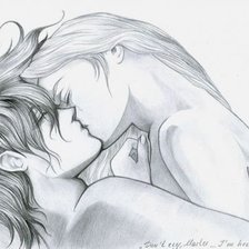 Схема вышивки «пара монохром»