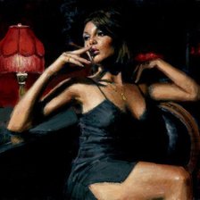 Схема вышивки «девушка»