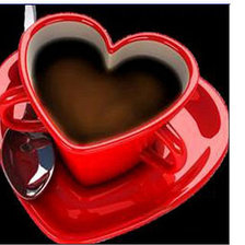 Схема вышивки «кружка сердце»