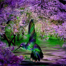 Схема вышивки «калибри»