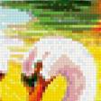 Предпросмотр схемы вышивки «лебеди в пруду» (№784360)