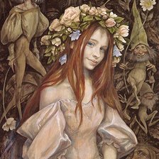 Схема вышивки «лесная фея»