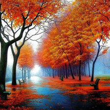 Схема вышивки «Аллея»