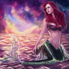 Схема вышивки «русалочка»