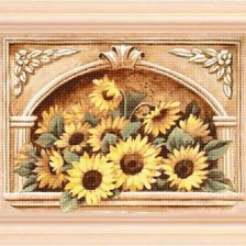 Схема вышивки «подсолнухи»