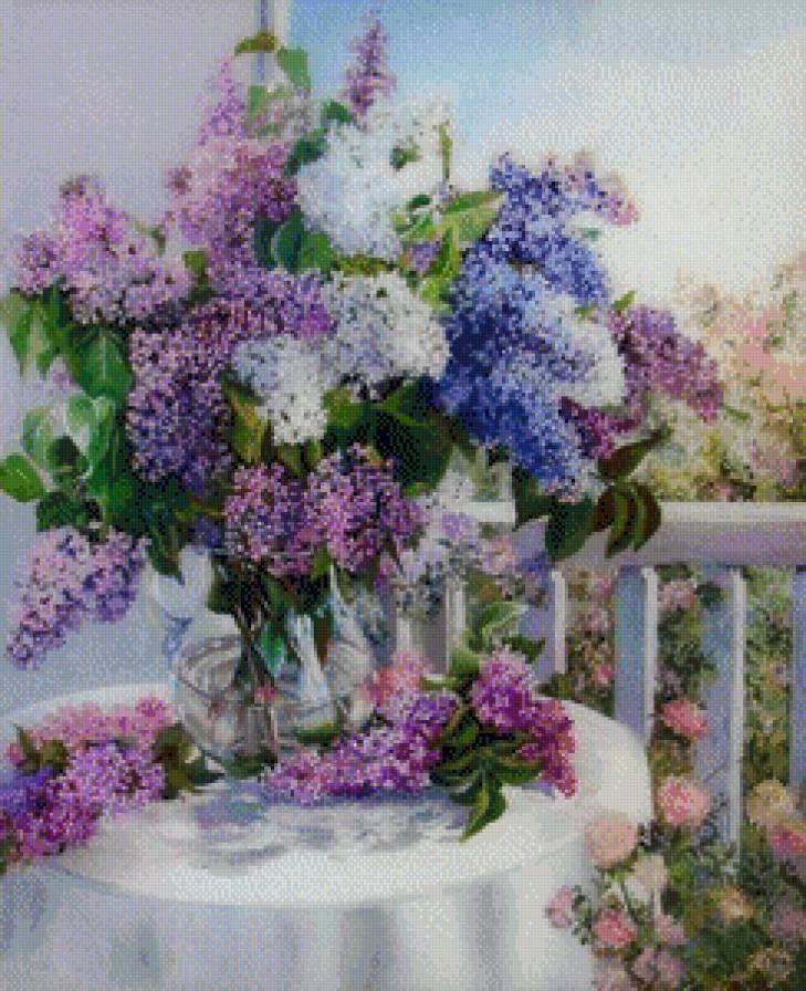 Букет сирени - цветы - предпросмотр