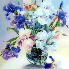 Схема вышивки «Ирисы»