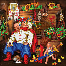 Схема вышивки «семья»