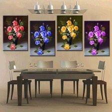 Схема вышивки «розы 4 картины»