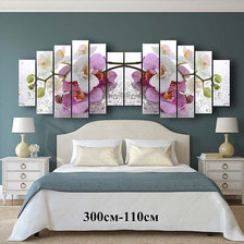 Схема вышивки «орхидеи»