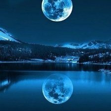 Схема вышивки «луна»