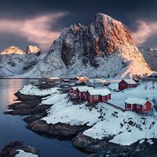 Схема вышивки «горы»