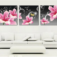 Схема вышивки «цветы три части»