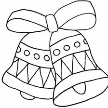 Схема вышивки «колокольчики нов год»