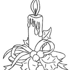 Схема вышивки «свечка»