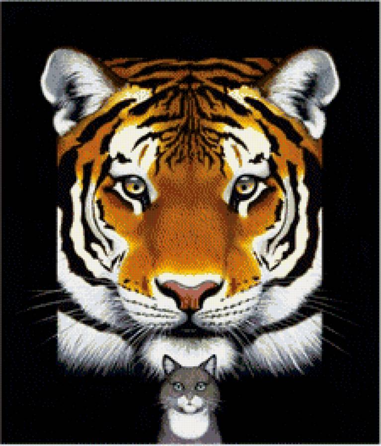 кошечки - тигры, кошка, кот, животные, кошки, хищники, тигр - предпросмотр