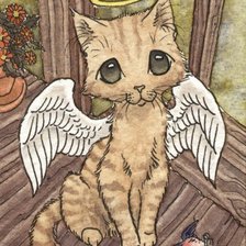 Схема вышивки «кот»